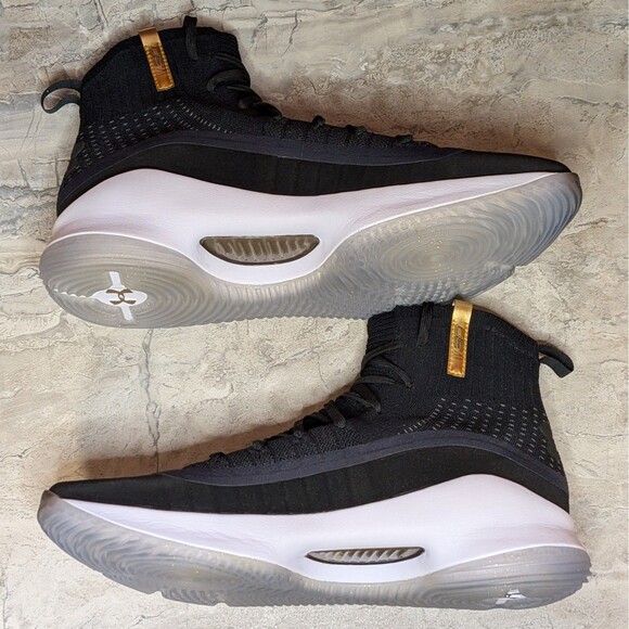 Under Armour Curry 4 Men\'s 10.5 More Dimes Black Basketball Shoes 1298306-001 main image 5